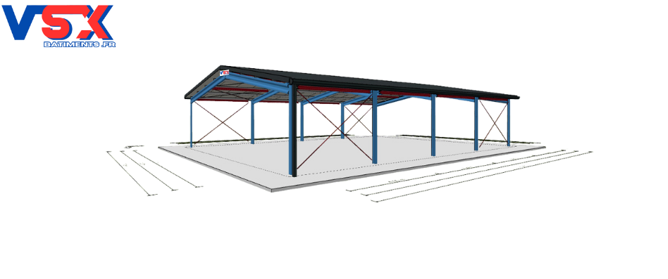 Bâtiment en kit en acier galvanisé VSX Bâtiments