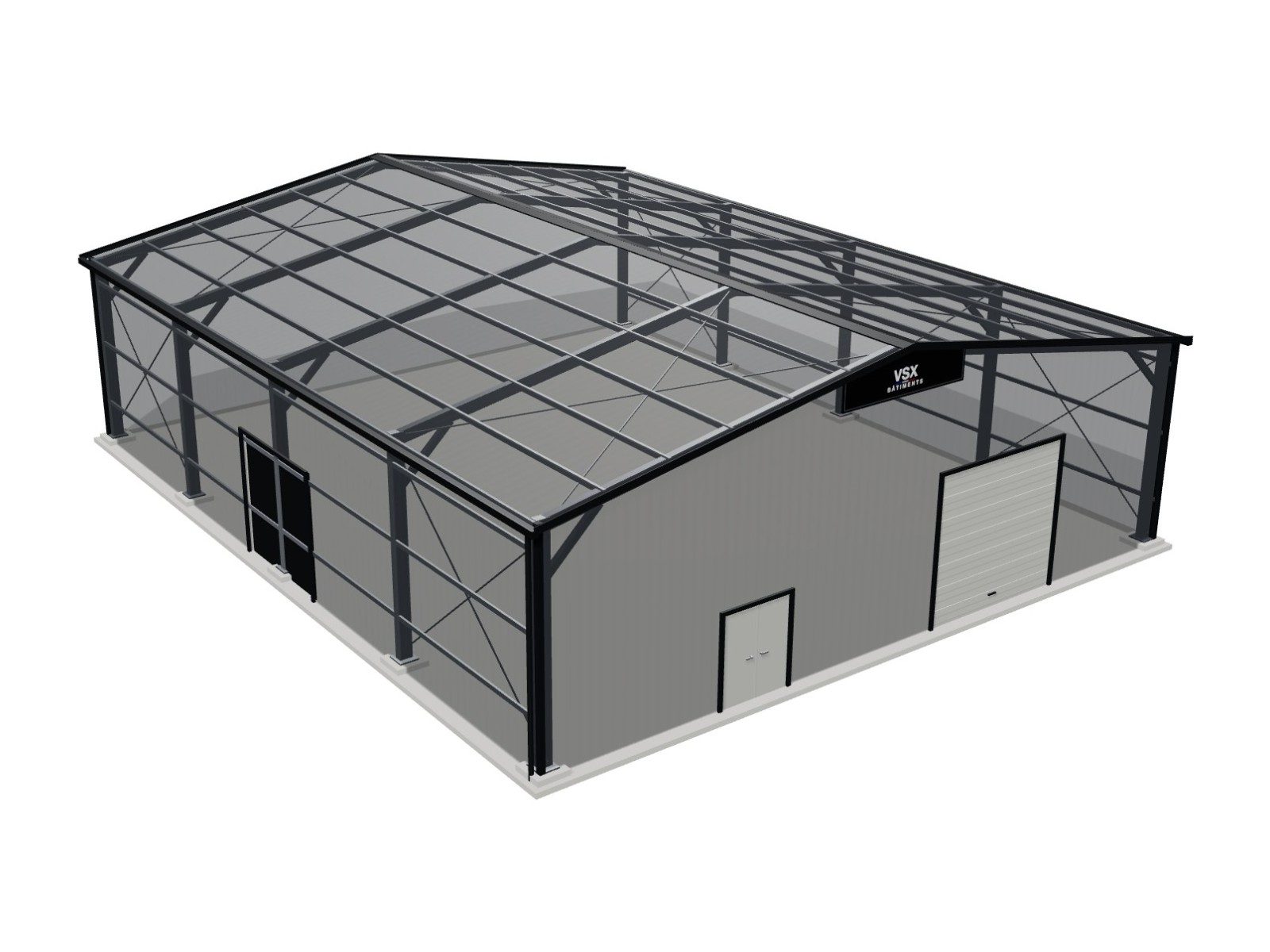 Hangar 20 x 16,70 m, hauteur 5 m — photo 2