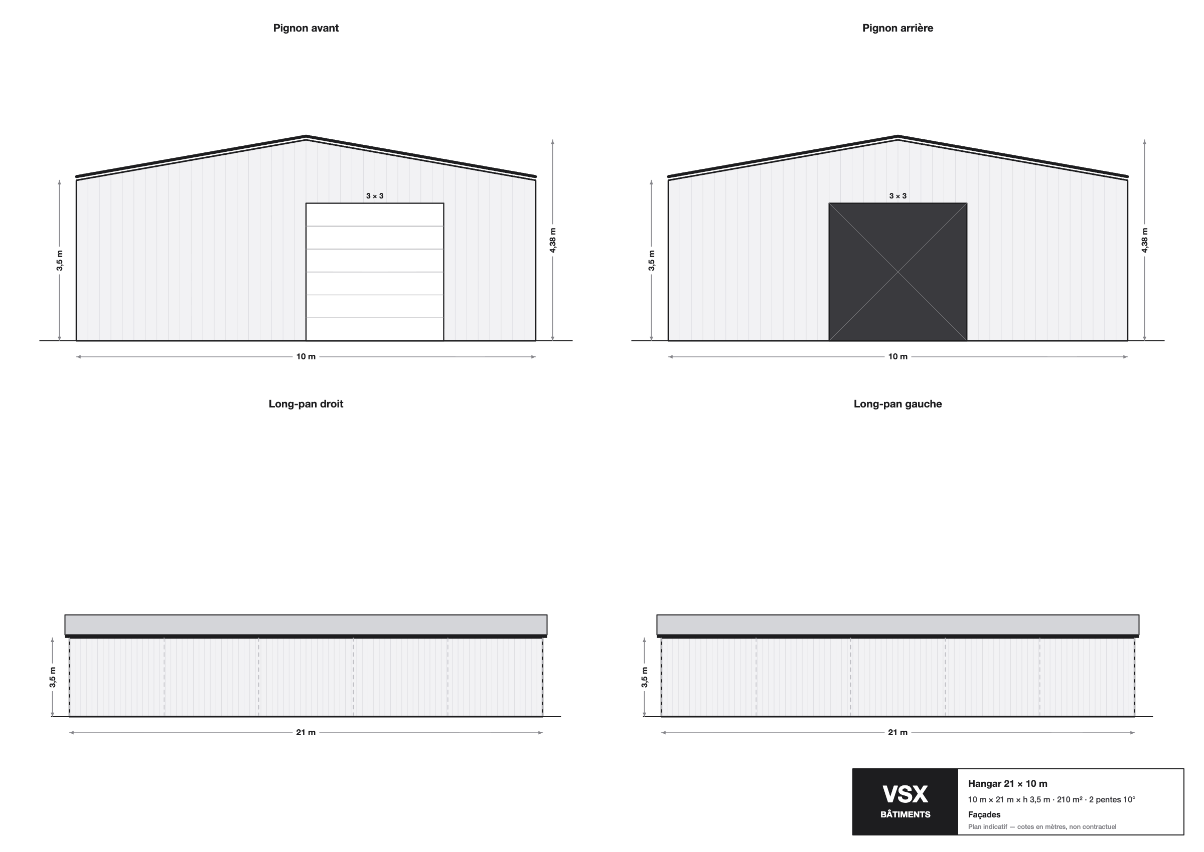 Hangar 21 x 10 m, hauteur 3,5 m — photo 3